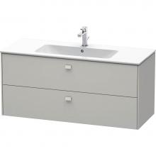 Duravit BR410400707 - Brioso Two Drawer Wall-Mount Vanity Unit Concrete Gray