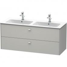 Duravit BR410500707 - Brioso Two Drawer Wall-Mount Vanity Unit Concrete Gray