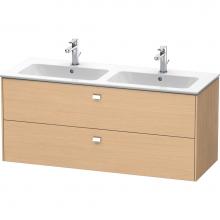 Duravit BR410501030 - Brioso Two Drawer Wall-Mount Vanity Unit Natural Oak