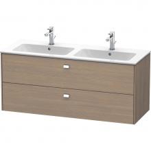 Duravit BR410501035 - Brioso Two Drawer Wall-Mount Vanity Unit Oak Terra