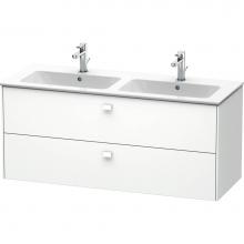 Duravit BR410501818 - Brioso Two Drawer Wall-Mount Vanity Unit White