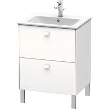 Duravit BR440101818 - Brioso Two Drawer Floorstanding Vanity Unit White