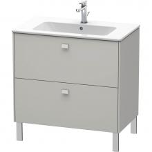 Duravit BR440200707 - Brioso Two Drawer Floorstanding Vanity Unit Concrete Gray