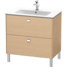 Duravit BR440201030 - Brioso Two Drawer Floorstanding Vanity Unit Natural Oak