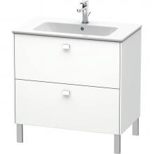 Duravit BR440201818 - Brioso Two Drawer Floorstanding Vanity Unit White