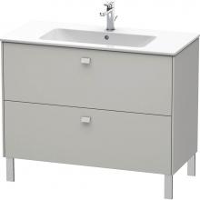 Duravit BR440300707 - Brioso Two Drawer Floorstanding Vanity Unit Concrete Gray