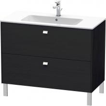 Duravit BR440301016 - Brioso Two Drawer Floorstanding Vanity Unit Oak Black