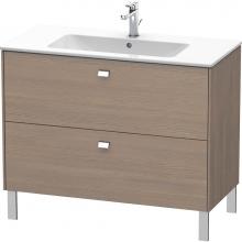 Duravit BR440301035 - Brioso Two Drawer Floorstanding Vanity Unit Oak Terra