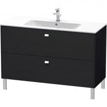 Duravit BR440401016 - Brioso Two Drawer Floorstanding Vanity Unit Oak Black