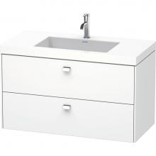 Duravit BR4607O1018 - Brioso Two Drawer C-Bonded Wall-Mount Vanity Kit White