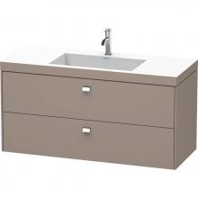 Duravit BR4608O1043 - Duravit Brioso Two Drawer C-Bonded Wall-Mount Vanity Kit Basalt