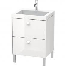 Duravit BR4700T2222 - Duravit Brioso C-Bonded Floorstanding Vanity  White High Gloss