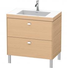 Duravit BR4701O1030 - Brioso Two Drawer C-Bonded Floorstanding Vanity Kit Natural Oak