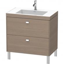 Duravit BR4701O1035 - Brioso Two Drawer C-Bonded Floorstanding Vanity Kit Oak Terra