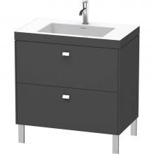 Duravit BR4701N1022 - Brioso Two Drawer C-Bonded Floorstanding Vanity Kit White