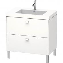 Duravit BR4701O1818 - Brioso Two Drawer C-Bonded Floorstanding Vanity Kit White