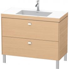 Duravit BR4702O1030 - Brioso Two Drawer C-Bonded Floorstanding Vanity Kit Natural Oak