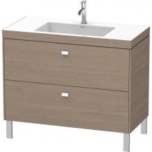 Duravit BR4702O1035 - Brioso Two Drawer C-Bonded Floorstanding Vanity Kit Oak Terra