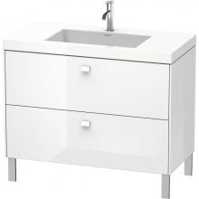 Duravit BR4702T2222 - Duravit Brioso C-Bonded Floorstanding Vanity  White High Gloss