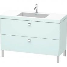 Duravit BR4703O1009 - Duravit Brioso C-Bonded Floorstanding Vanity  Light Blue Matte