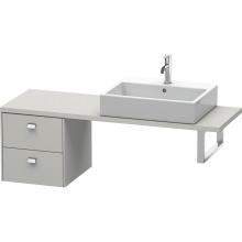 Duravit BR512601007 - Duravit Brioso Low Cabinet for Console  Concrete Gray Matte