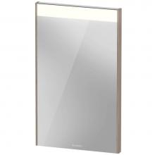 Duravit BR702003131 - Duravit Brioso Mirror with lighting  Pine Silver