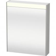 Duravit BR7101L07076000 - Brioso Mirror Cabinet with Lighting Concrete Gray