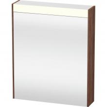 Duravit BR7101L21216000 - Brioso Mirror Cabinet with Lighting Walnut Dark