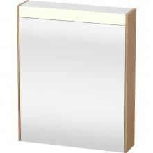 Duravit BR7101L5252 - Duravit Brioso Mirror Cabinet with lighting  European Oak