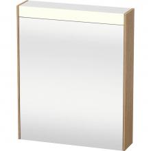 Duravit BR7101R5252 - Duravit Brioso Mirror Cabinet with lighting  European Oak