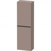 Duravit DE1318L4343 - D-Neo Wall-Mount Semi-Tall Cabinet Basalt