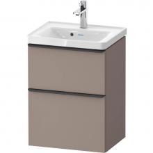 Duravit DE4350043430000 - D-Neo Vanity Unit Wall-Mounted Basalt Matte