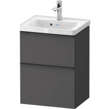 Duravit DE4350049490000 - D-Neo Vanity Unit Wall-Mounted Graphite Matte