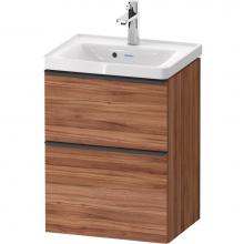 Duravit DE4350079790000 - D-Neo Vanity Unit Wall-Mounted Natural Walnut