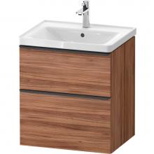 Duravit DE4359079790000 - D-Neo Vanity Unit Wall-Mounted Natural Walnut