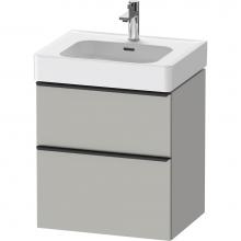 Duravit DE4376007070000 - D-Neo Vanity Unit Wall-Mounted Concrete Gray