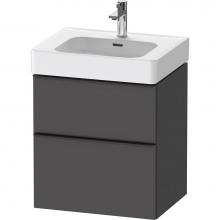 Duravit DE4376049490000 - D-Neo Vanity Unit Wall-Mounted Graphite Matte