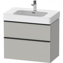 Duravit DE4377007070000 - D-Neo Vanity Unit Wall-Mounted Concrete Gray