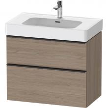 Duravit DE4377035350000 - D-Neo Vanity Unit Wall-Mounted Oak Terra