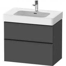 Duravit DE4377049490000 - D-Neo Vanity Unit Wall-Mounted Graphite Matte