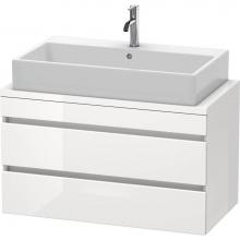 Duravit DS530802222 - Duravit DuraStyle Vanity Unit for Console  White High Gloss