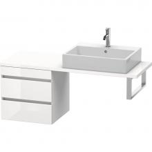 Duravit DS532702222 - Duravit DuraStyle Low Cabinet for Console  White High Gloss