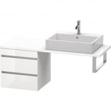 Duravit DS532702243 - Duravit DuraStyle Low Cabinet for Console  White High Gloss