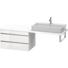 Duravit DS533902222 - Duravit DuraStyle Low Cabinet for Console  White High Gloss