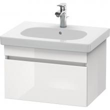 Duravit DS638307518 - Duravit DuraStyle One Drawer Wall-Mount Vanity Unit Linen|White