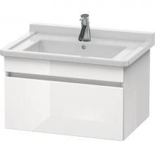 Duravit DS638707543 - Duravit DuraStyle One Drawer Wall-Mount Vanity Unit Linen|Basalt