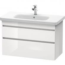 Duravit DS648207543 - Duravit DuraStyle Two Drawer Wall-Mount Vanity Unit Linen|Basalt