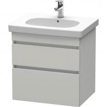 Duravit DS648300707 - Duravit DuraStyle Two Drawer Wall-Mount Vanity Unit Concrete Gray