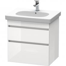 Duravit DS648307543 - Duravit DuraStyle Two Drawer Wall-Mount Vanity Unit Linen|Basalt