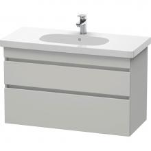 Duravit DS648500707 - Duravit DuraStyle Two Drawer Wall-Mount Vanity Unit Concrete Gray